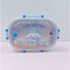 Kotak Makan Stainless Steel 2 Sekat Kuromi Melody Cinnamoroll Cars Spiderman | Lunch Box 2 Sekat Anti Bocor sanrio