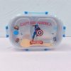 Kotak Makan Stainless Steel 2 Sekat Kuromi Melody Cinnamoroll Cars Spiderman | Lunch Box 2 Sekat Anti Bocor sanrio
