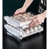 Kotak Penyimpanan Telur 2 tingkat laci penyimpan Telur Portable