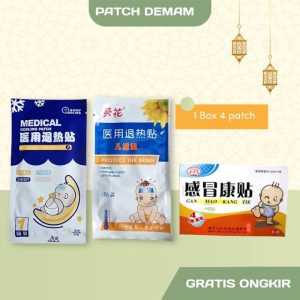 Koyo Plester Demam Gan Mao Kang Tie Untuk Bayi dan Anak Hansaplas koyo penurun demam yiyonh tui re tie