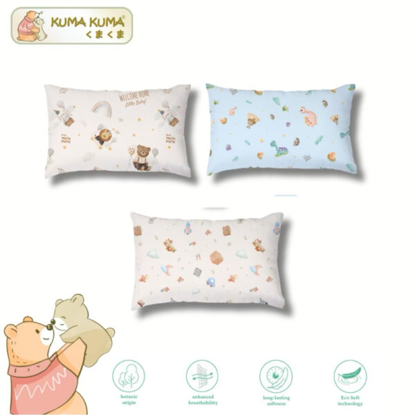 KUMA KUMA - Bantal Guling Tencel New Arrival Pattern (Ukuran | Bantal Guling Rillakkuma / Guling Bayi / Bantal Guling Anak Hikarusa