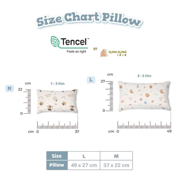 KUMA KUMA - Bantal Guling Tencel New Arrival Pattern (Ukuran | Bantal Guling Rillakkuma / Guling Bayi / Bantal Guling Anak Hikarusa