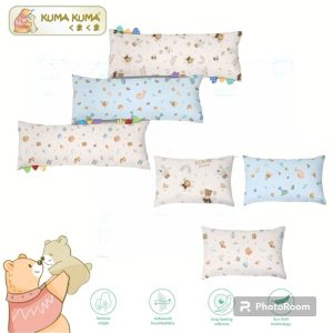 KUMA KUMA - Bantal Guling Tencel New Arrival Pattern (Ukuran | Bantal Guling Rillakkuma / Guling Bayi / Bantal Guling Anak Hikarusa