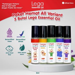 Lega Essential Oil 8ml Varian No Itch, Busta, CNF, Nowel & No More Fever