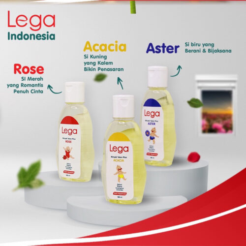 LEGA Minyak Telon Plus Varian Rose, Acacia, dan Aster 70ml