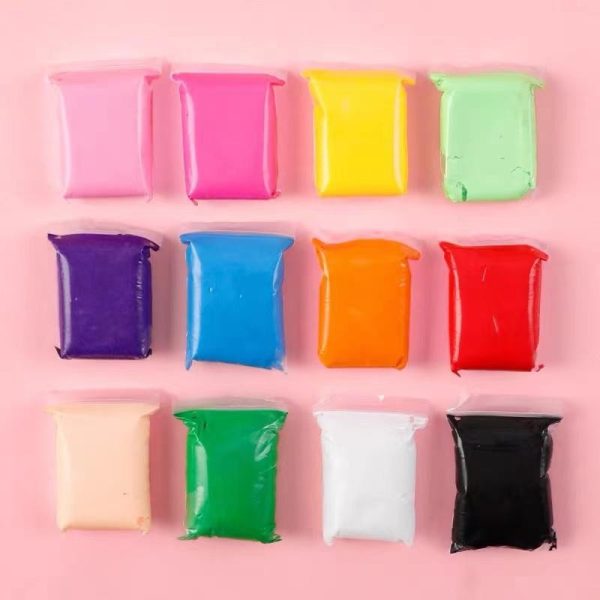 Light Clay Doh Mainan Anak isi 12 pcs Edukasi Lilin Malam Slime