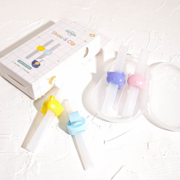 Little Dimple Straw and clip sedotan mangkok