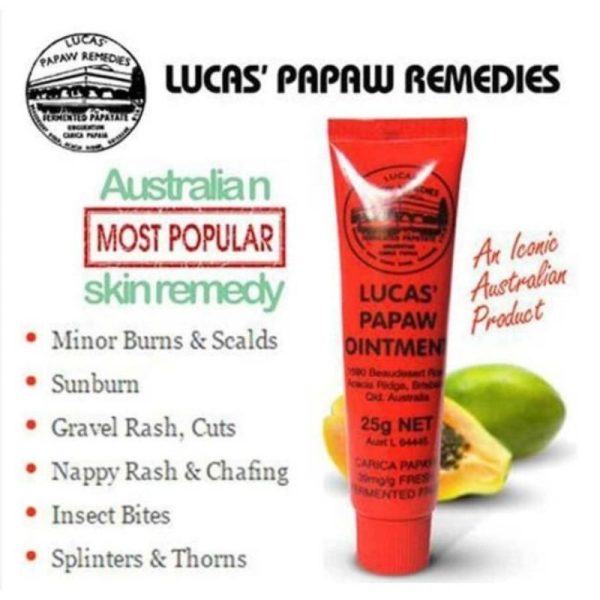 lucas papaw ointment 25gr pure paw paw 25gr