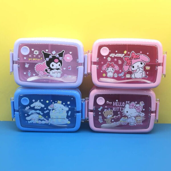 LUNCH BOX SET KOTAK MAKAN SANRIO KUROMI / CINNAMOROL/ MELODY BPA FREE BOX HAMPERS