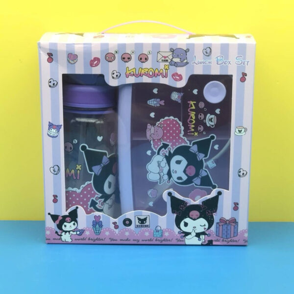 LUNCH BOX SET KOTAK MAKAN SANRIO KUROMI / CINNAMOROL/ MELODY BPA FREE BOX HAMPERS