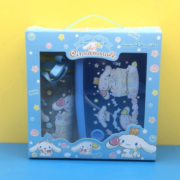 LUNCH BOX SET KOTAK MAKAN SANRIO KUROMI / CINNAMOROL/ MELODY BPA FREE BOX HAMPERS