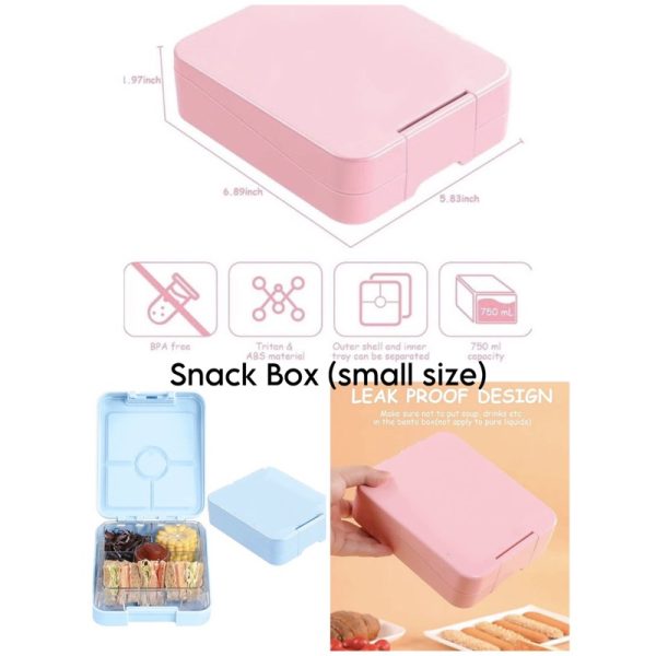 LUNCH BOX TRITAN ALA BPA FREE Ready Stock ala Smiggle Box PP box Snack Box kotak makan kotak bekal
