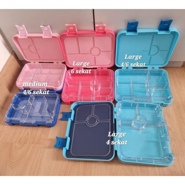 LUNCH BOX TRITAN ALA BPA FREE Ready Stock ala Smiggle Box PP box Snack Box kotak makan kotak bekal