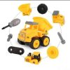 Mainan Mobil Truk Konstruksi DIY Assembling 4 in 1 Engineering Trucks