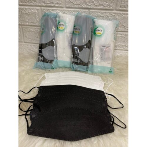 masker KF94 hitam 1pack isi 10pcs korean filter duckbill mouson