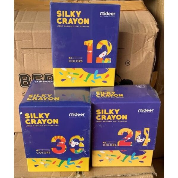 Mideer silky crayon 12 pcs 24 pcs 36 pcs