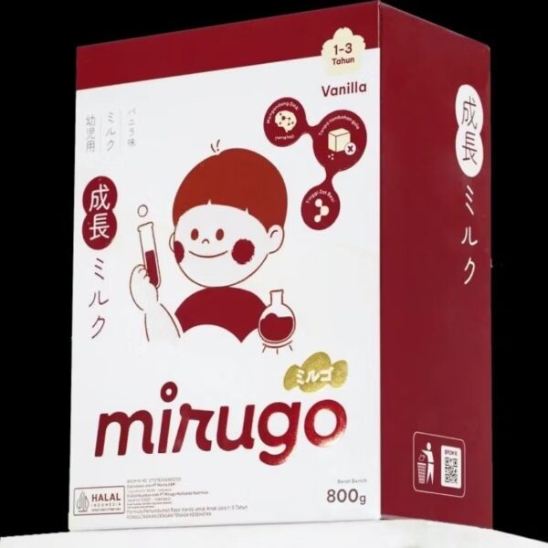 Mirugo Vanilla Susu Formula 100% tanpa Gula