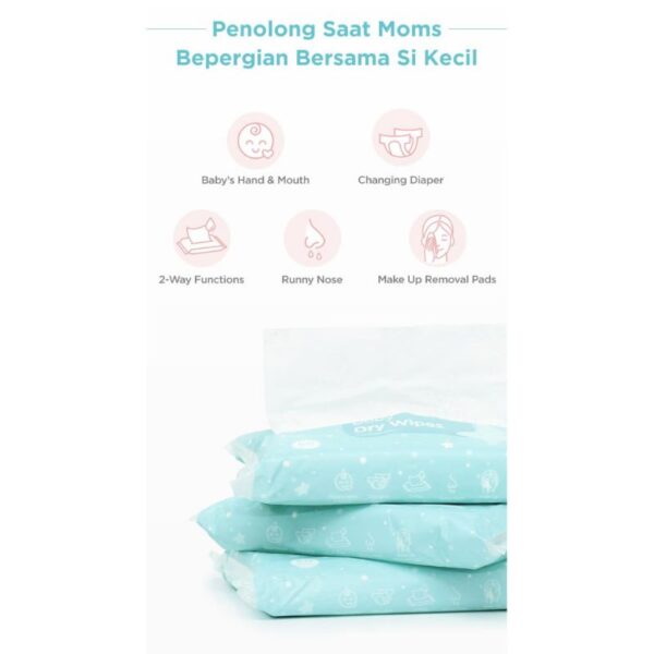 MOOIMOM Dry Wipes 1 pack 60s