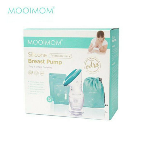 Mooimom New Silicone Breast Pump Pompa ASI premium pack single pack