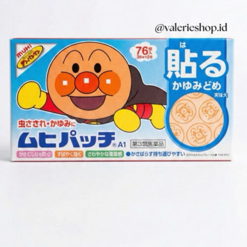 Muhi Patch Anpanman - Plester Anti Gatal Gigitan Nyamuk Anak Jepang / Stiker Gatal Anak