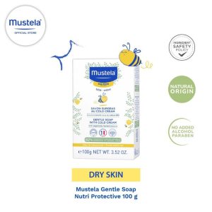 Mustela Gentle Soap Nutri Protective nourishing soap sabun bayi sabun batangan