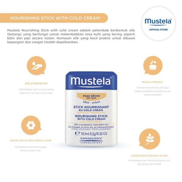 Mustela Nourishing Stick with cold cream 10.1ml 9.2gr
