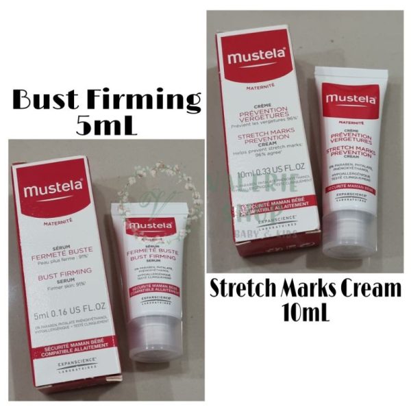 Mustela StretchMark Cream 10ml Mustela bust firming 5 ml Mustela Stretch Mark Serum 10ml