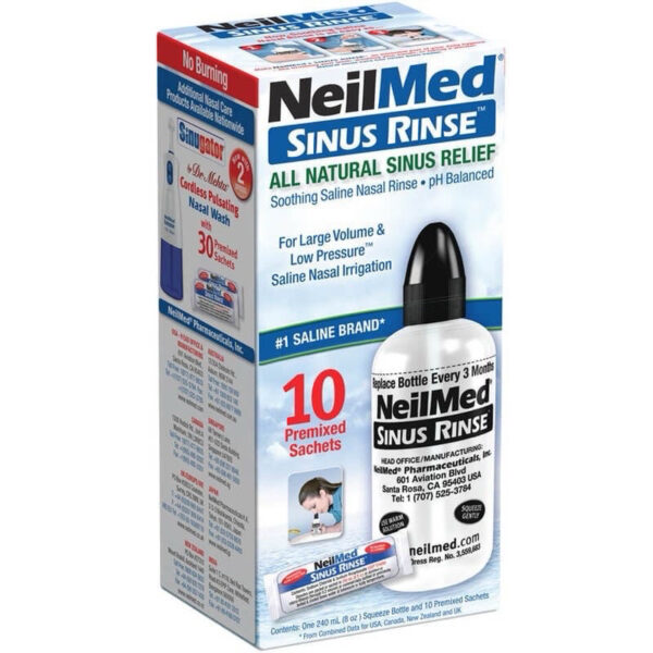 NEILMED Sinus Rinse Starter Kit with 10 Sachets / paket cuci hidung anak