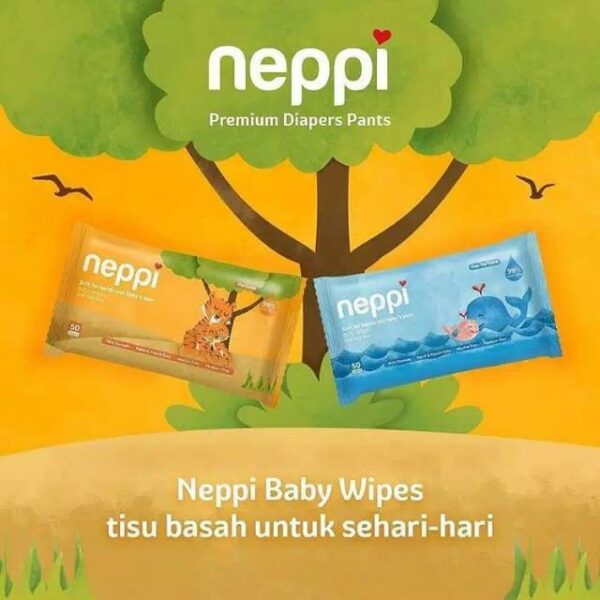 Neppi Baby Wipes Tissue Basah Aloe Vera 50s