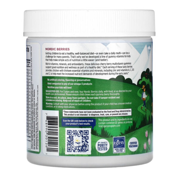 Nordic Naturals Nordic Berries Multivitamin Gummies Original / Cherry Berry 120 Gummy Berries