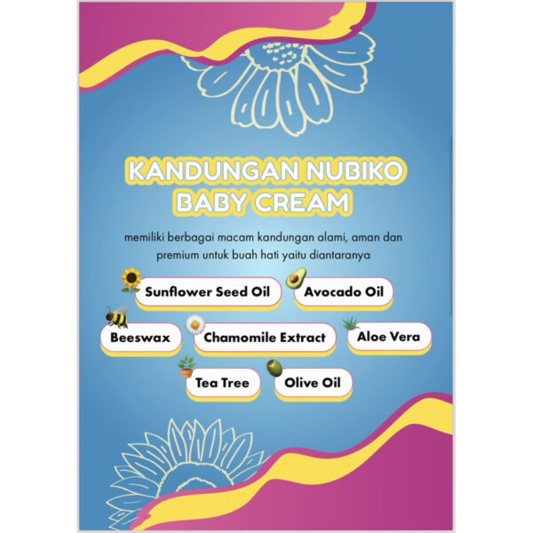 Nubiko Skincare Cream Anak | Untuk Mengatasi Bekas Luka Anak | Krim Bayi | Aloe Vera & Sunflower Oil