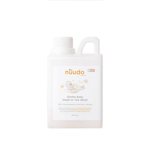 Nuudo Gentle Baby Head To Toe 475ml Nuudo Bubbly Kids Body & Face wash 475ml reffil
