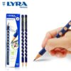 Pensil Groove Jumbo Lyra - Graphite Pencil B / 2B - Lyra Groove Pensil Anak Segitiga Junior Triangular Pencil Eraser penghapus pensil latihan anak