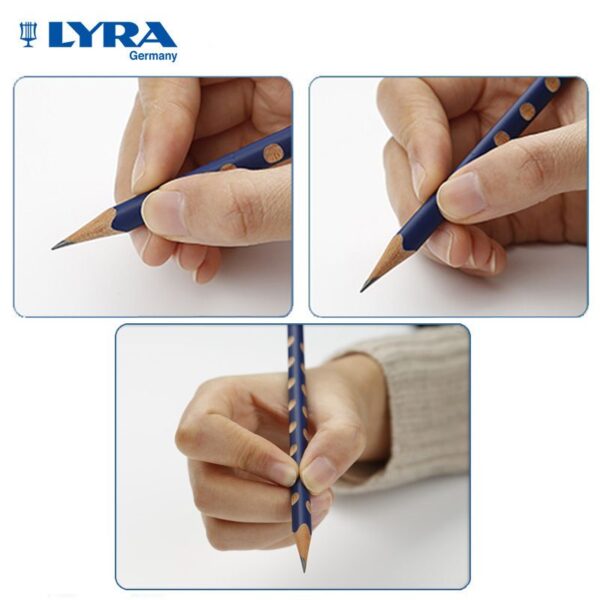 Pensil Groove Jumbo Lyra - Graphite Pencil B / 2B - Lyra Groove Pensil Anak Segitiga Junior Triangular Pencil Eraser penghapus pensil latihan anak