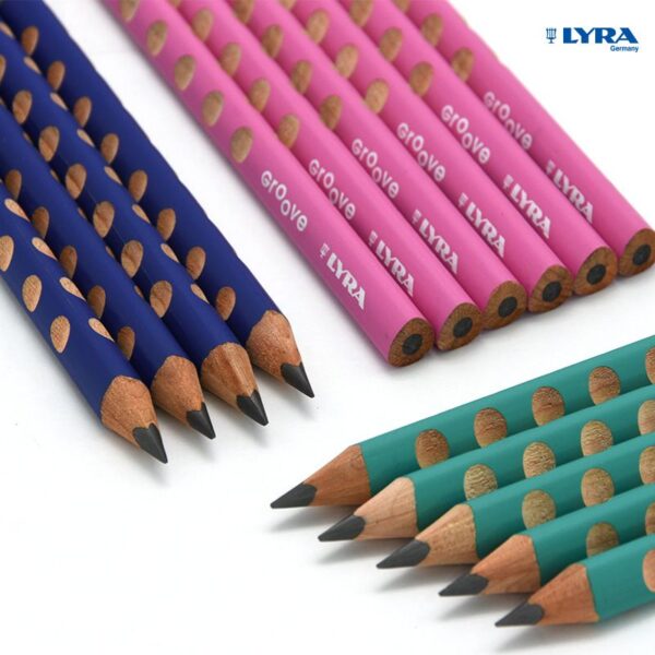Pensil Groove Jumbo Lyra - Graphite Pencil B / 2B - Lyra Groove Pensil Anak Segitiga Junior Triangular Pencil Eraser penghapus pensil latihan anak