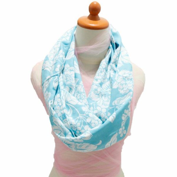 Pink Petals Infinity Nursing Cover Scarf - Bali Beach
