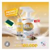 POLKI PEMBERSIH KERAK KACA PANCI STAINLESS STEEL FREE SPONS POLKI PEMBERSIH KULKAS 400GR
