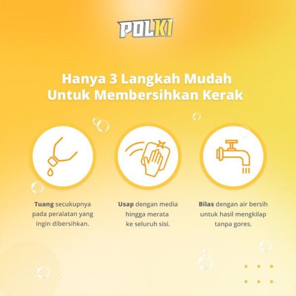 POLKI PEMBERSIH KERAK KACA PANCI STAINLESS STEEL FREE SPONS POLKI PEMBERSIH KULKAS 400GR