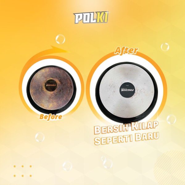POLKI PEMBERSIH KERAK KACA PANCI STAINLESS STEEL FREE SPONS POLKI PEMBERSIH KULKAS 400GR