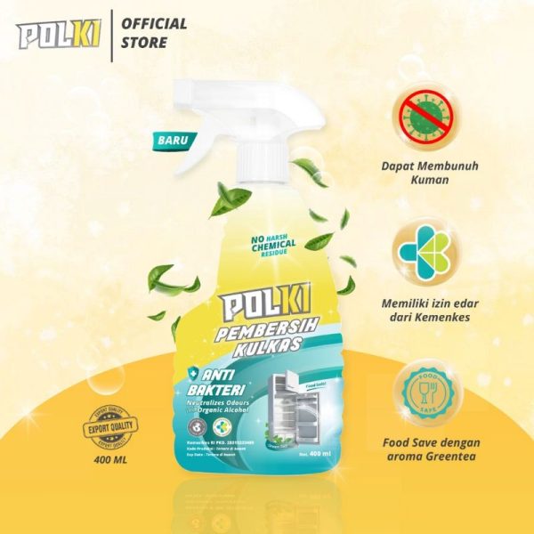 POLKI PEMBERSIH KERAK KACA PANCI STAINLESS STEEL FREE SPONS POLKI PEMBERSIH KULKAS 400GR