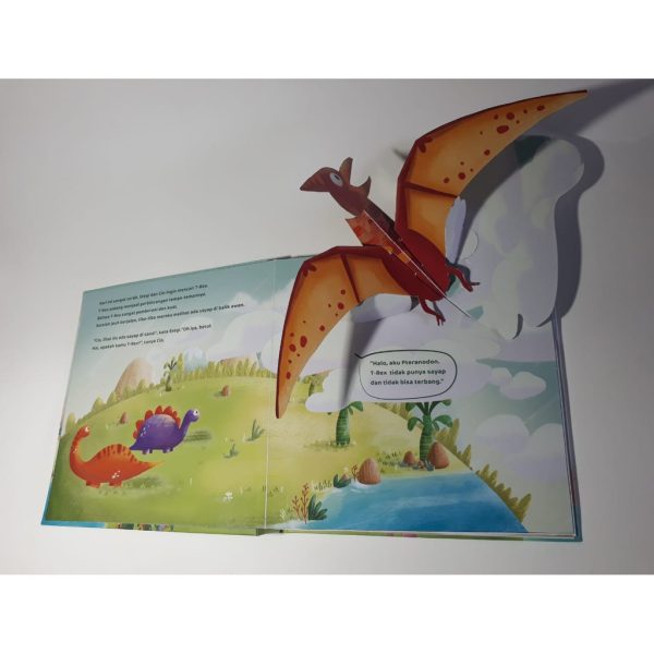 Pop Up book T-Rex Dimana? pop up book dinosaurus