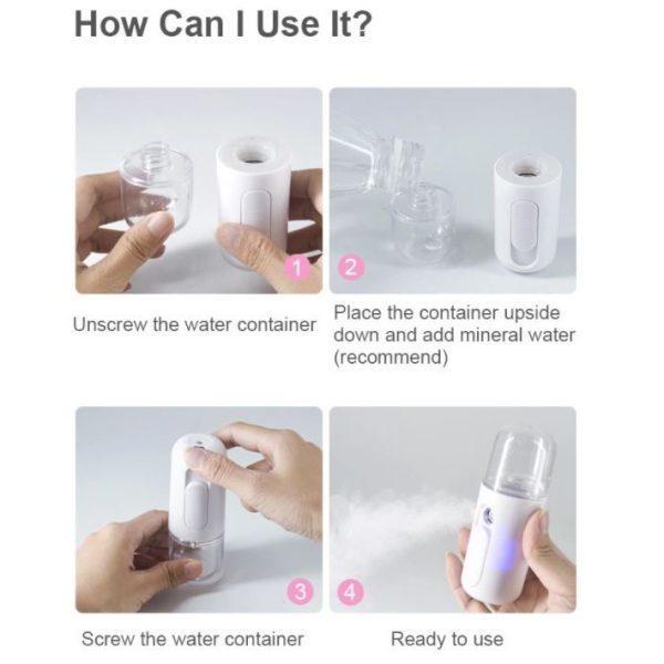 Portable Mini Fogging Mini Nano Spray, Nano Mist Sprayer, Mini Facial Humidifier Nano berryc