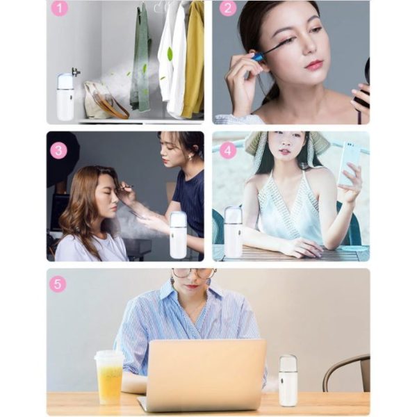 Portable Mini Fogging Mini Nano Spray, Nano Mist Sprayer, Mini Facial Humidifier Nano berryc