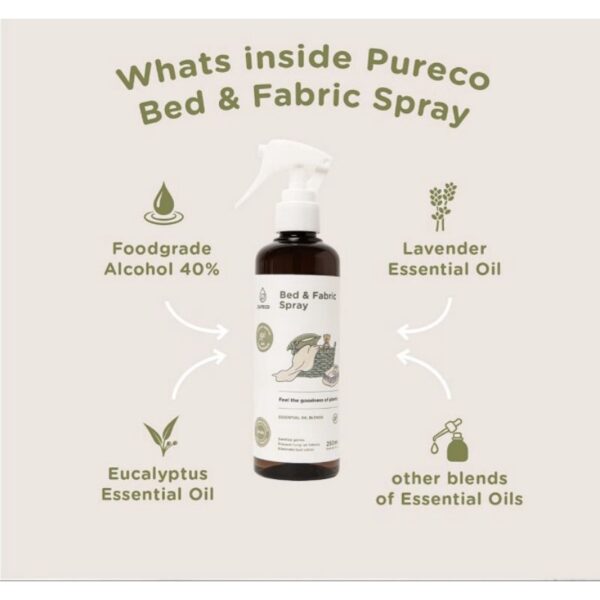 Pureco Bed & Fabric Spray Bed Spray Bed Linen Spray sanitizer spray sanitizer bed spray tungau debu