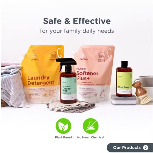 Pureco Daily Home Detergen Dishsoap Softener All Purpose Cleaner Home Series