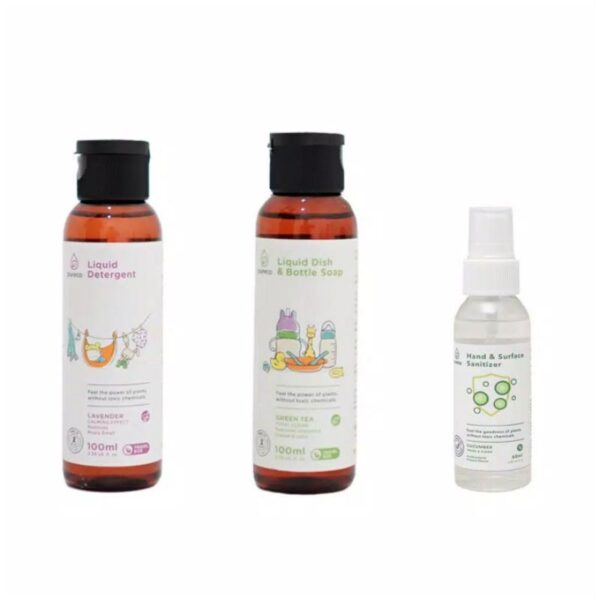 Pureco Detergent Pureco Dish Bottle Pureco Hand & surface sanitizer Pureco Bed Fabric Spray Pureco Sanitizing Water Travel Tester Sized 100ml 60ml