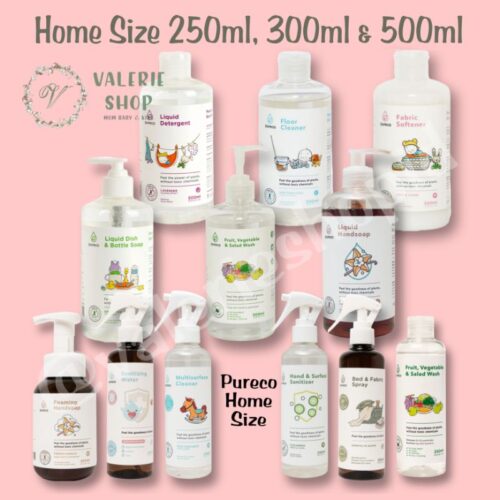 Pureco Home 500ml Detergent Pureco Dishsoap Pureco Softener Pureco floor cleaner Pureco Handsoap Veggie 500ml pureco 250ml pureco 300ml