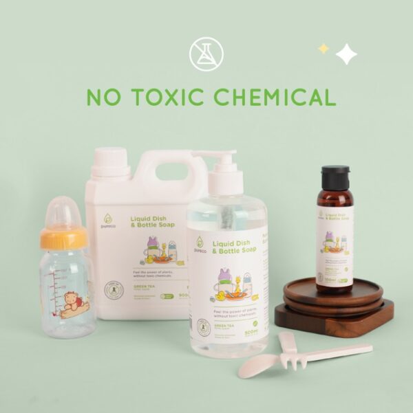 Pureco Liquid dish & bottle soap baby / sabun cuci botol bayi piring makan baby pure co 100 500 900