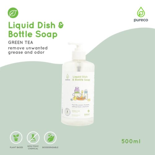 Pureco Liquid dish & bottle soap baby / sabun cuci botol bayi piring makan baby pure co 100 500 900