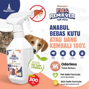racoon-anti-kutu-hewan-anjing-kucing-100-bahan- Racoon Anti Kutu Hewan Anjing & Kucing 100% Bahan Alami RACOON / Flea Remover